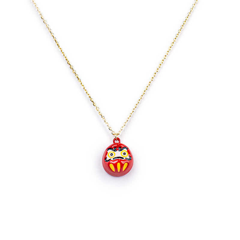 Pieni Daruma japanilainen riipus kaulakoru