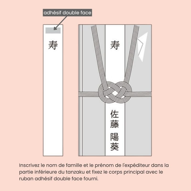 Japanilainen Shugi-bukuro punainen ja kultainen kirjekuori