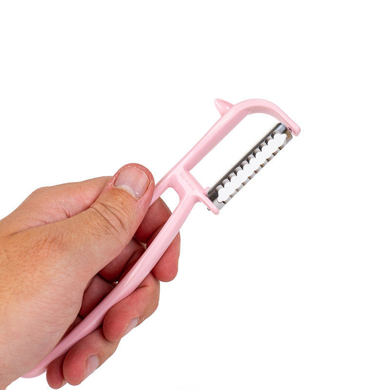 Japanilainen kuorija, aaltoileva terä, persikoille ja tomaateille
