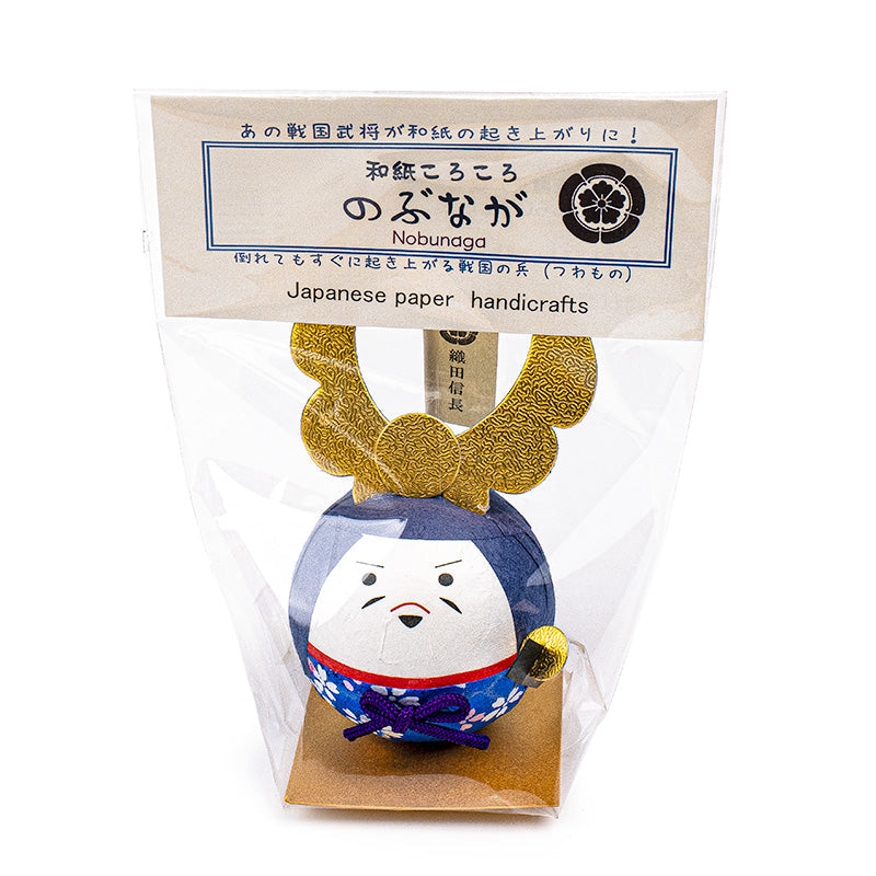 Oda Nobunaga Okiagari Paper Washi -figuuri