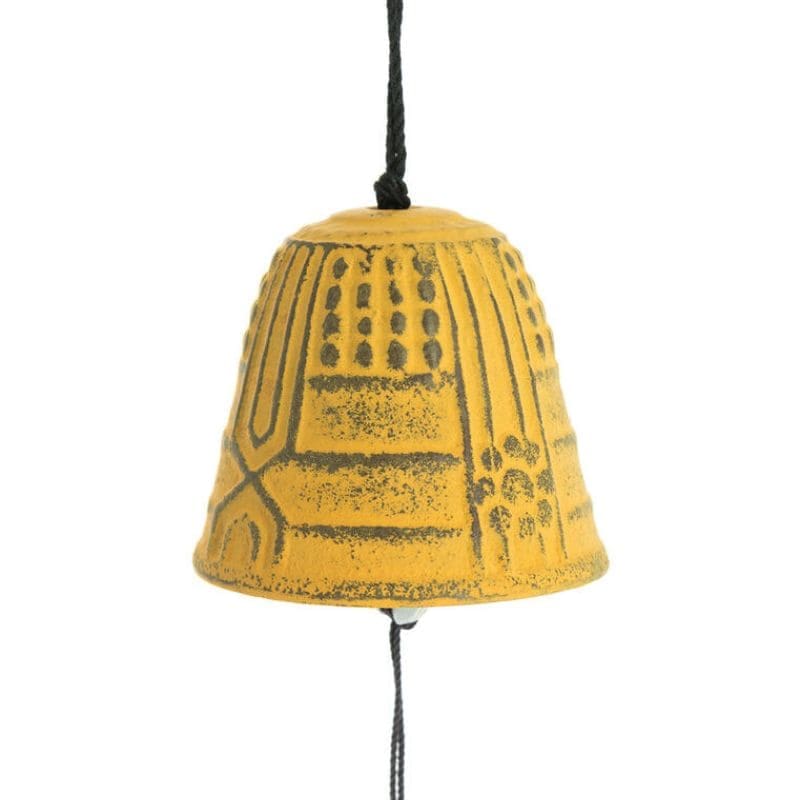 Furin Iwachu Japanilainen kellonsoitto Keltainen - 4,5 cm