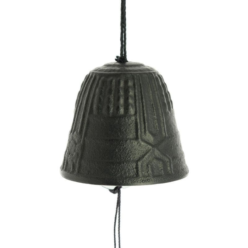 Furin Iwachu Japanilainen kellonsoitto musta - 4,5 cm