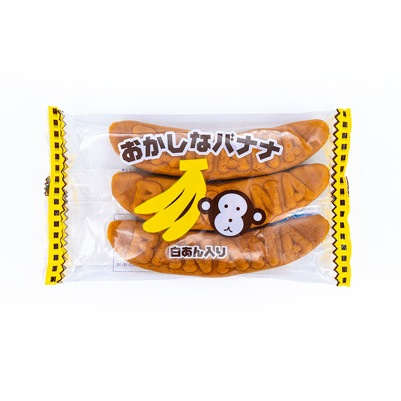 Banaanikakku valkoisen paputahnan kanssa