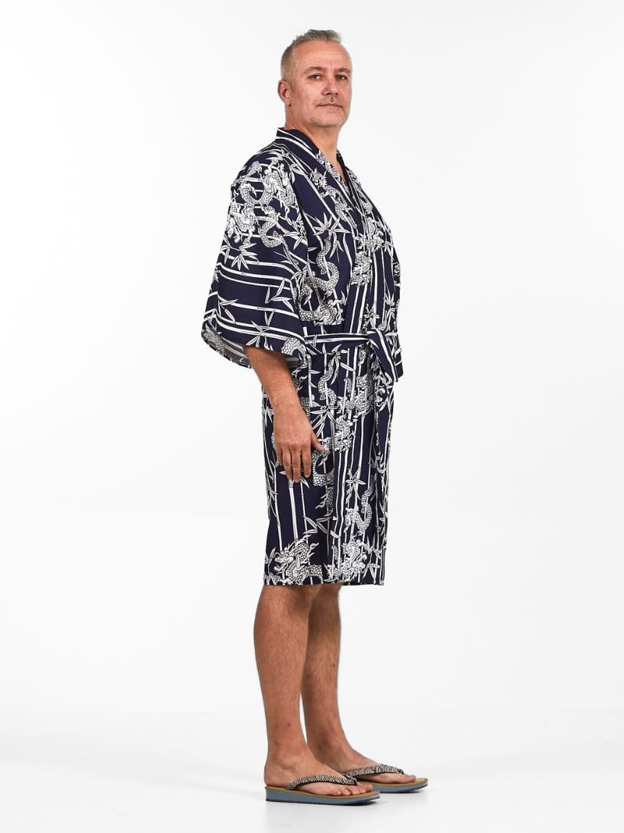 Happi Miesten Bamboo & Dragon Kimono - Yksi koko