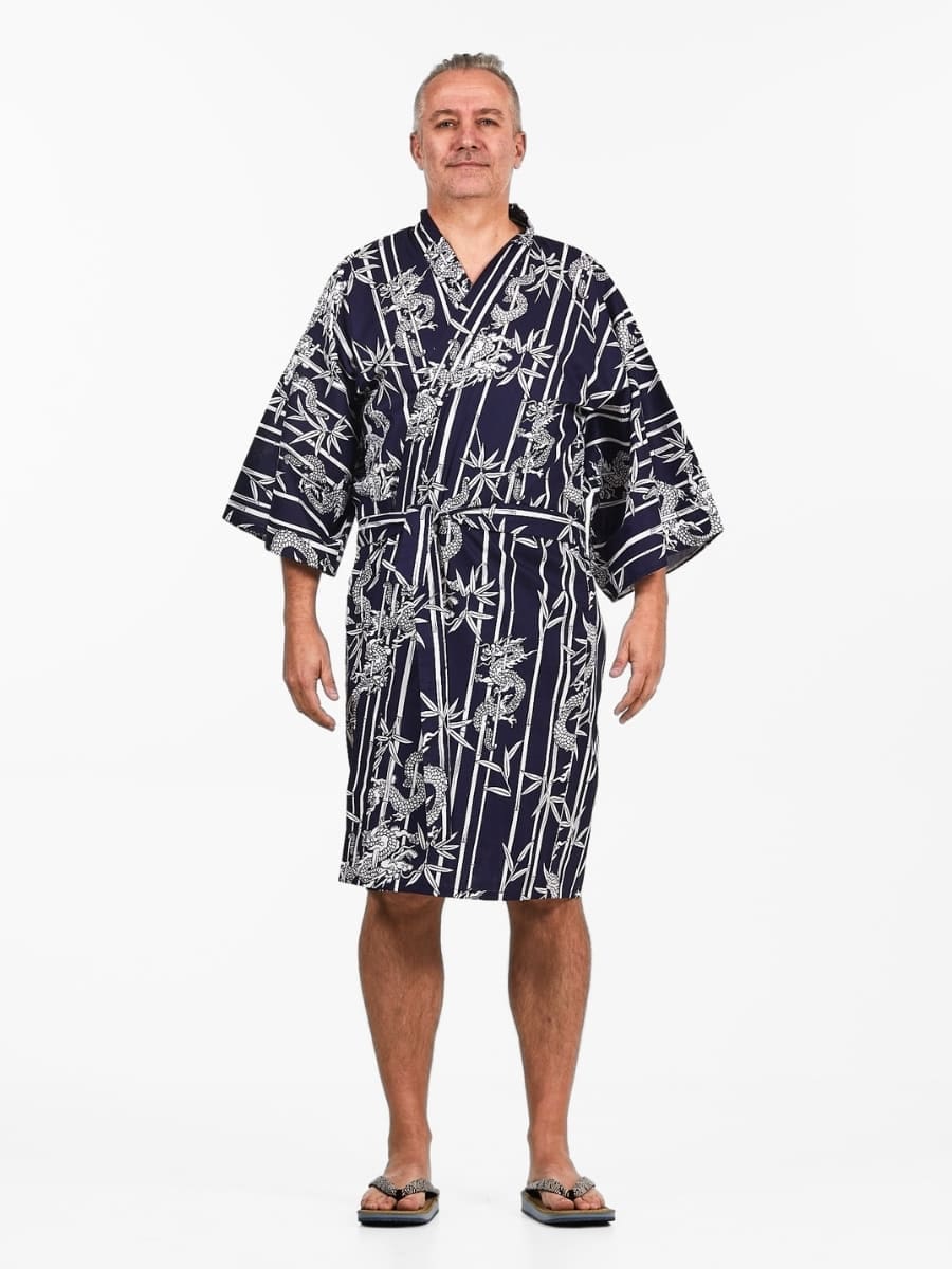Happi Miesten Bamboo & Dragon Kimono - Yksi koko
