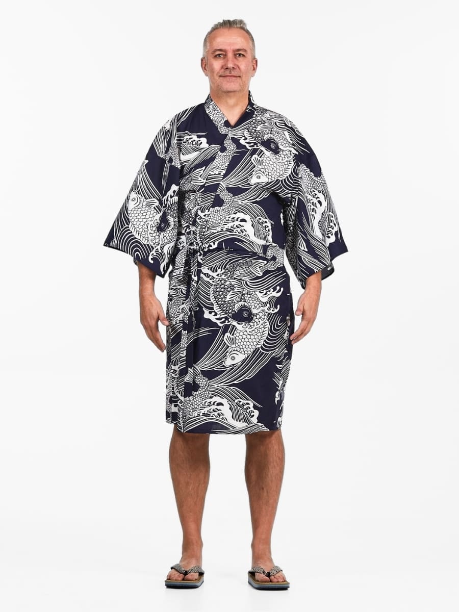 Happi Miesten Koi Carp Kimono - Yksi kokoinen