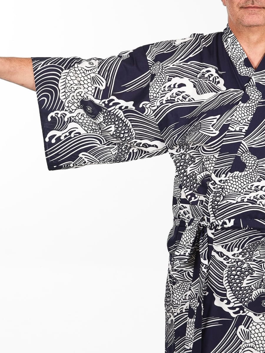 Happi Miesten Koi Carp Kimono - Yksi kokoinen