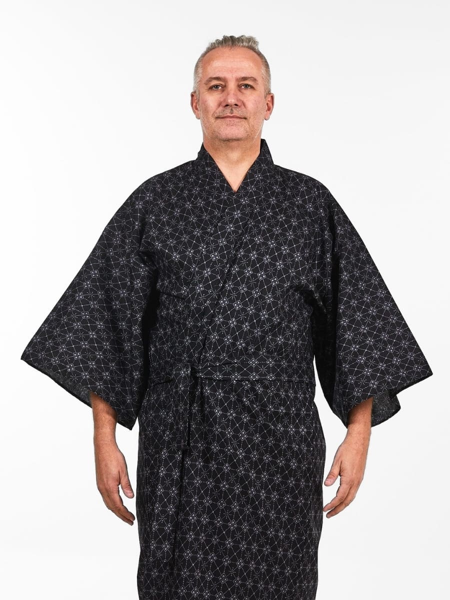 Happi Miesten Hishigata Kimono - Yksi koko