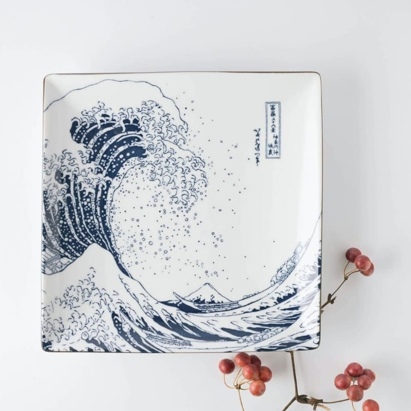 Hokusai Japanilainen neliölevy