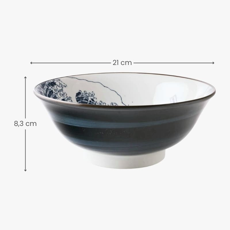 Hokusai Japanilainen Ramen-kulho