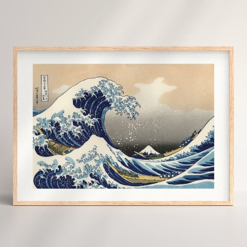 Hokusai Kanagawa Wave -juliste - A3