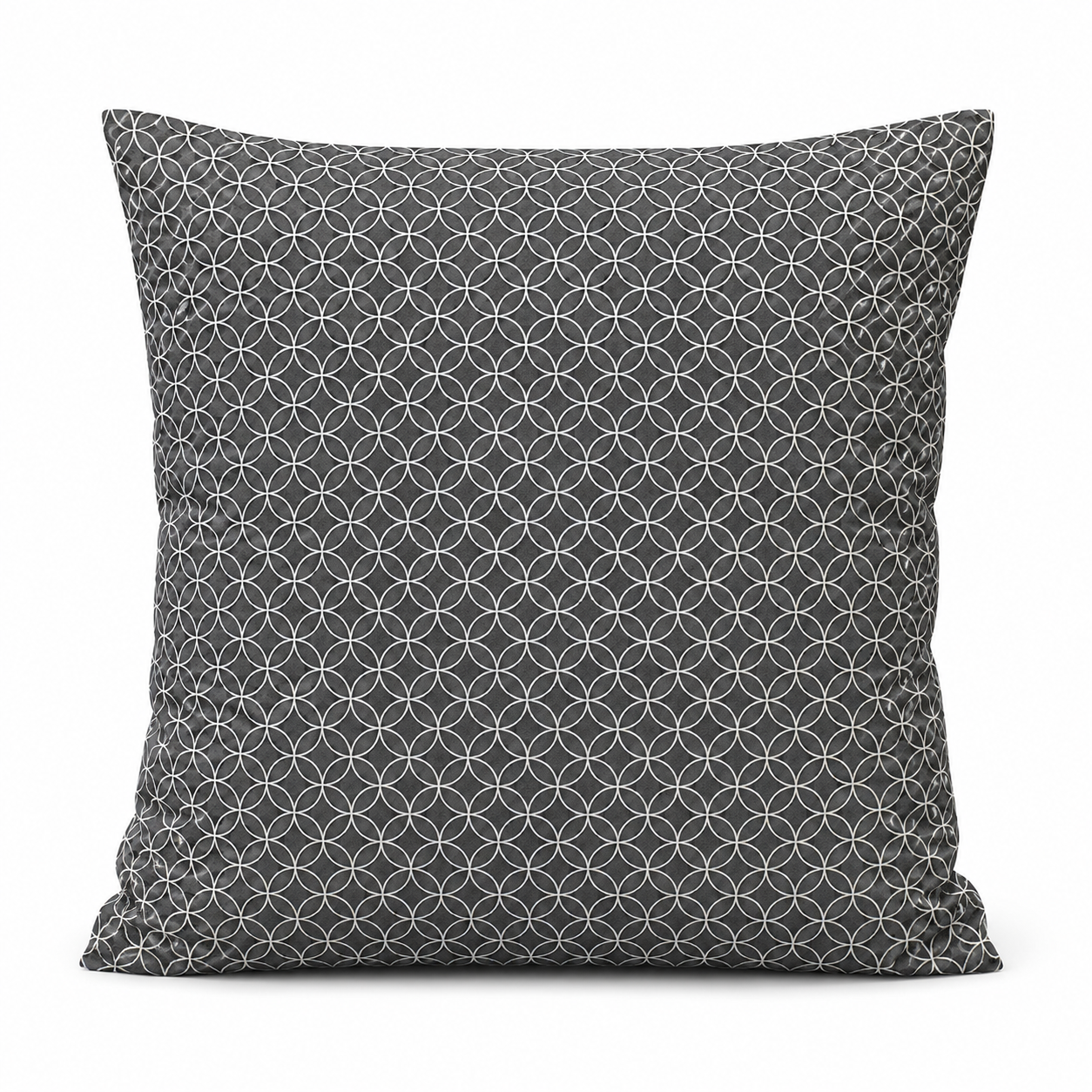 Tyynynpäällinen Shippo-kuvio, Harmaa - 50x50 cm