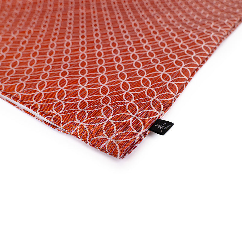 Tyynynpäällinen Shippo-kuvio, Oranssi - 50x50 cm