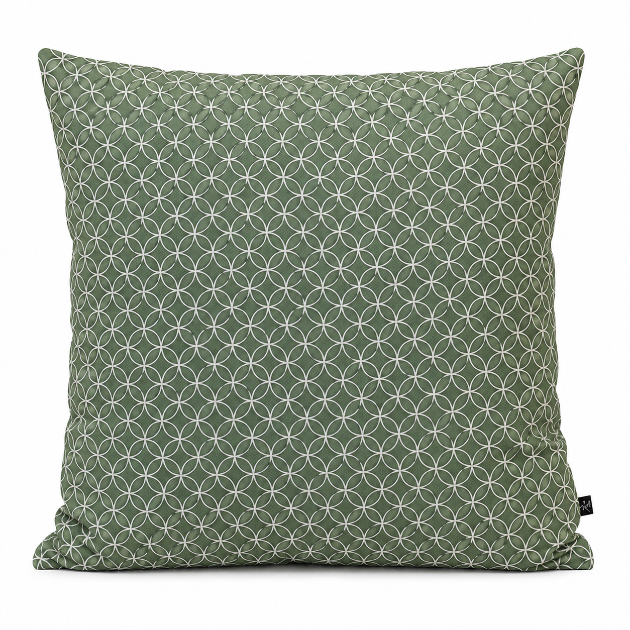 Tyynynpäällinen Shippo-kuvio, Vihreä - 50x50 cm