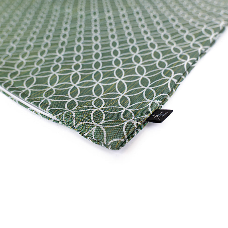 Tyynynpäällinen Shippo-kuvio, Vihreä - 50x50 cm