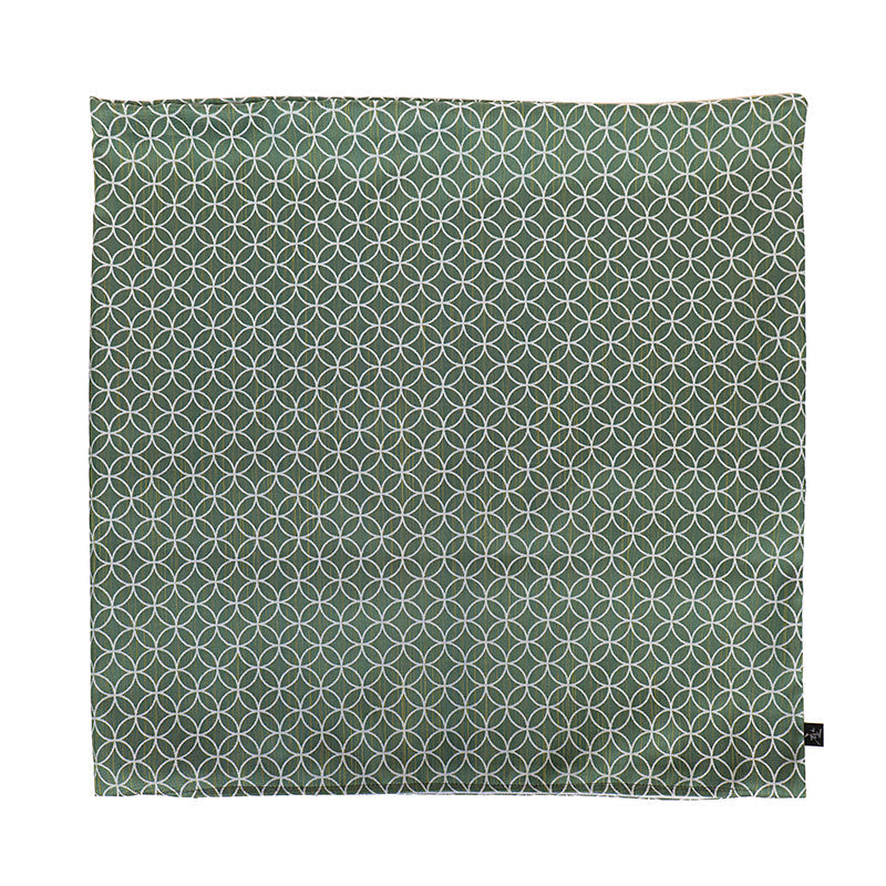 Tyynynpäällinen Shippo-kuvio, Vihreä - 50x50 cm