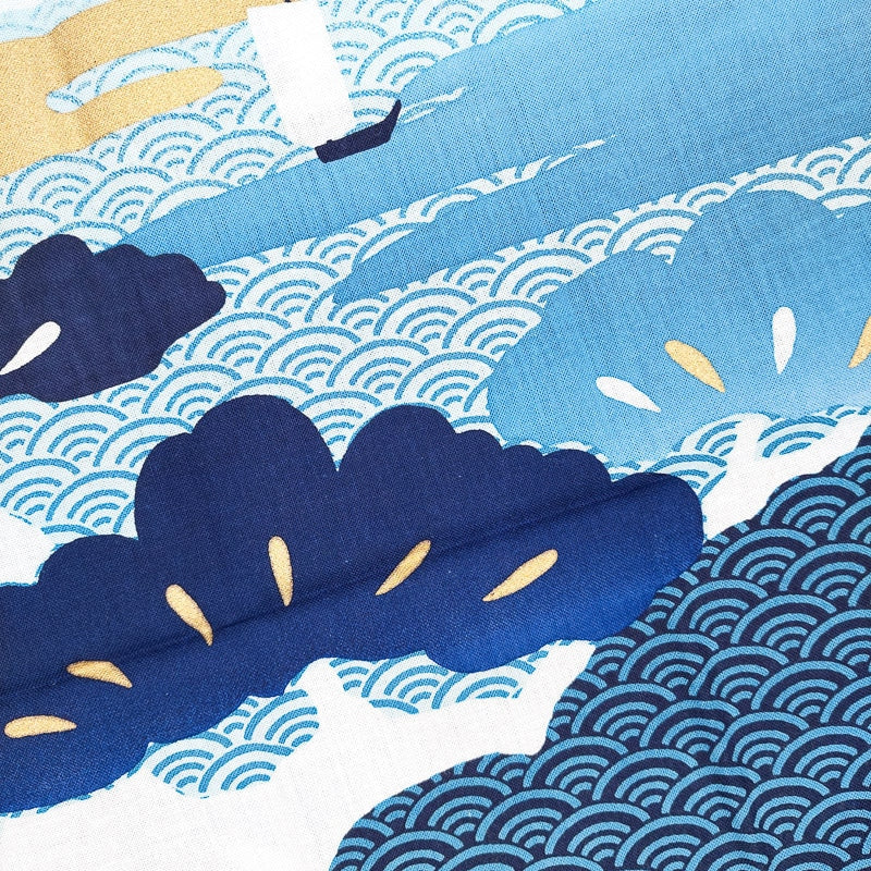 Indigo Fuji Japanilainen Tenugui