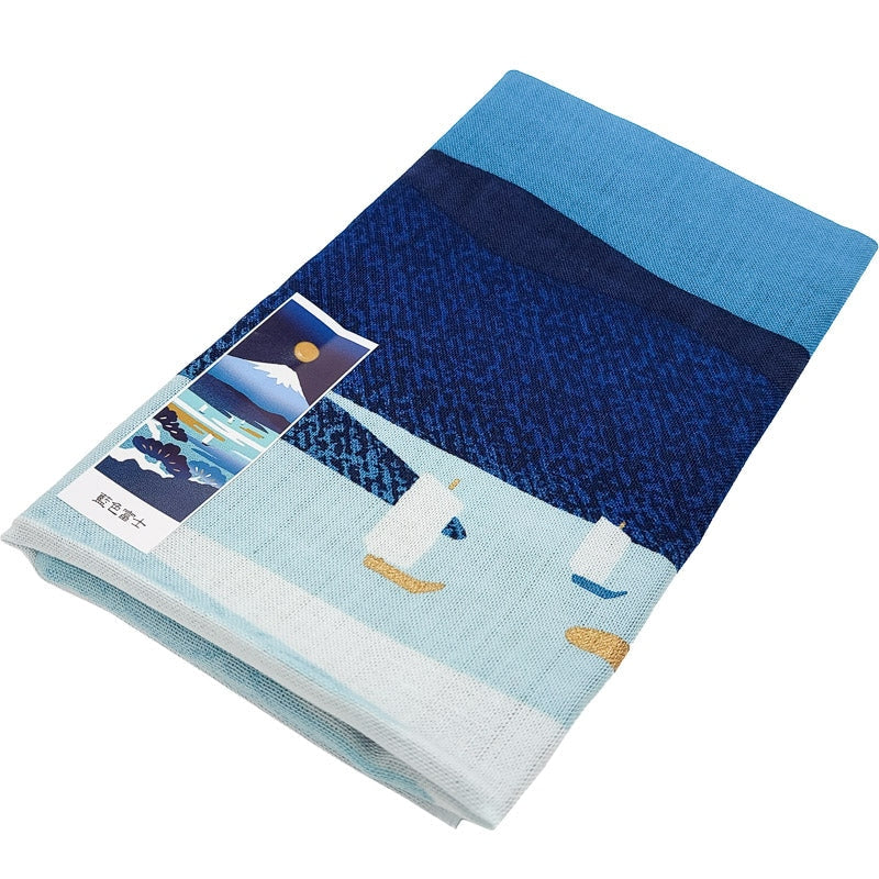 Indigo Fuji Japanilainen Tenugui