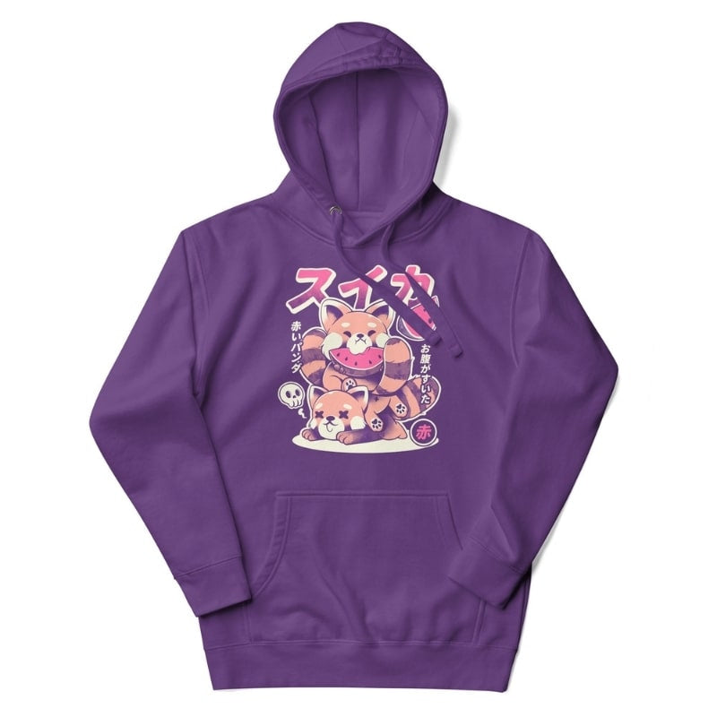 Japanilainen Panda huppari - Punainen - S