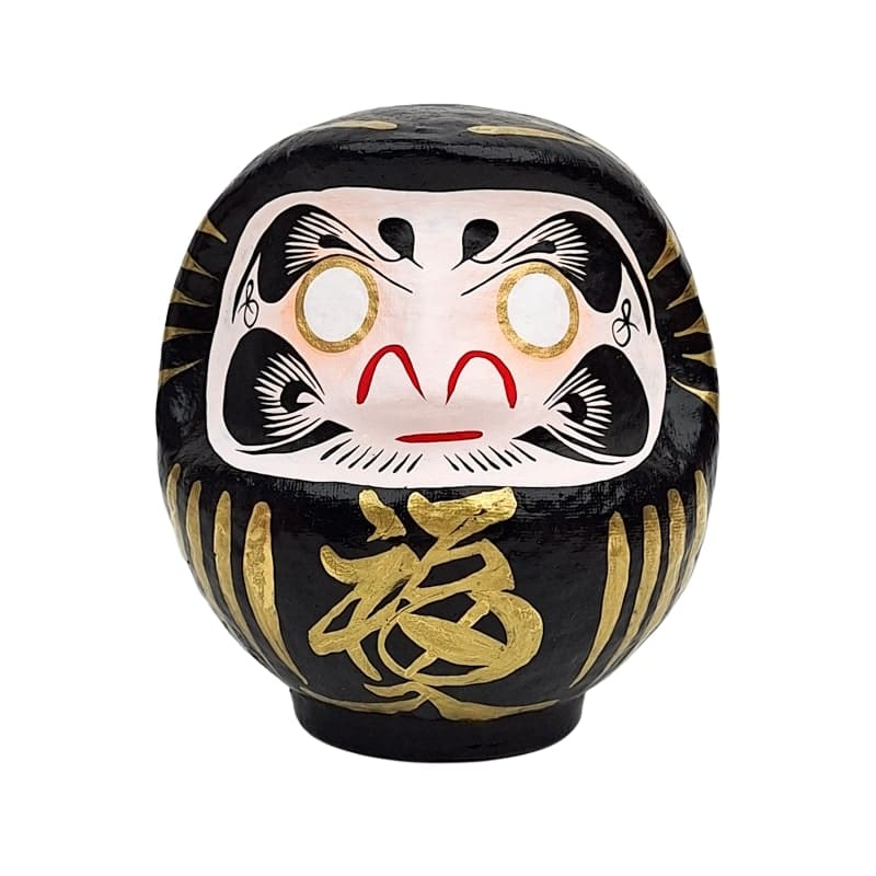 Japanilainen Daruma Musta - 9-15 cm - 12 cm