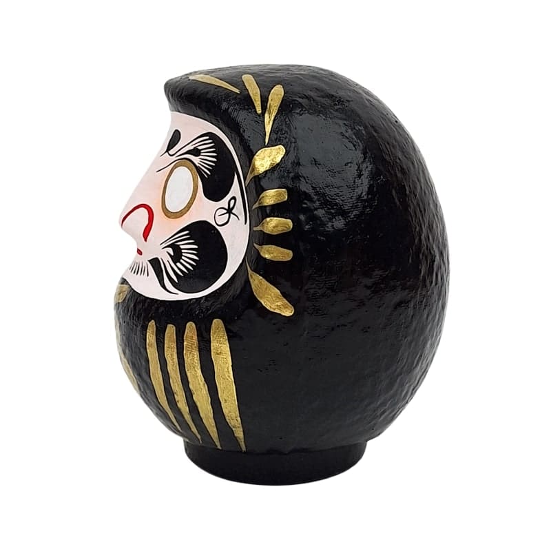 Japanilainen Daruma Musta - 9-15 cm
