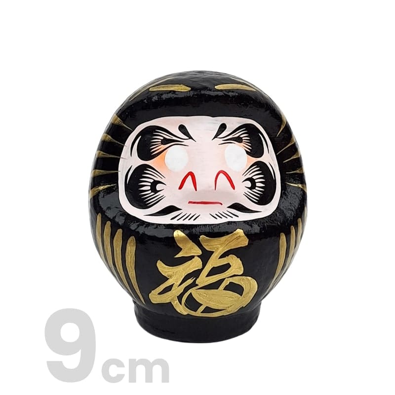Japanilainen Daruma Musta - 9-15 cm - 9 cm