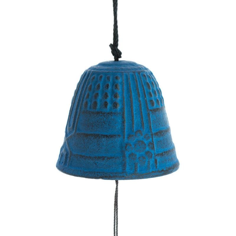 Japanilainen Furin Iwachu sininen kello - 4,5 cm