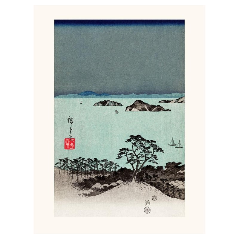 Japanilainen grafiikka Hiroshige Kanazawa N°1 - A3