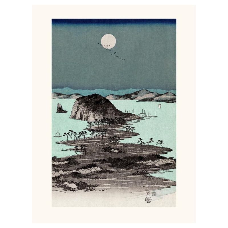 Japanilainen grafiikka Hiroshige Kanazawa N°2 - A3