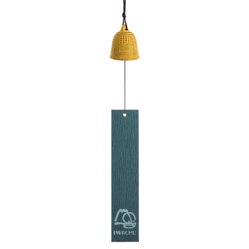 Japanilainen Iwachu keltainen valurautainen kellonsoitto - 5,5 cm
