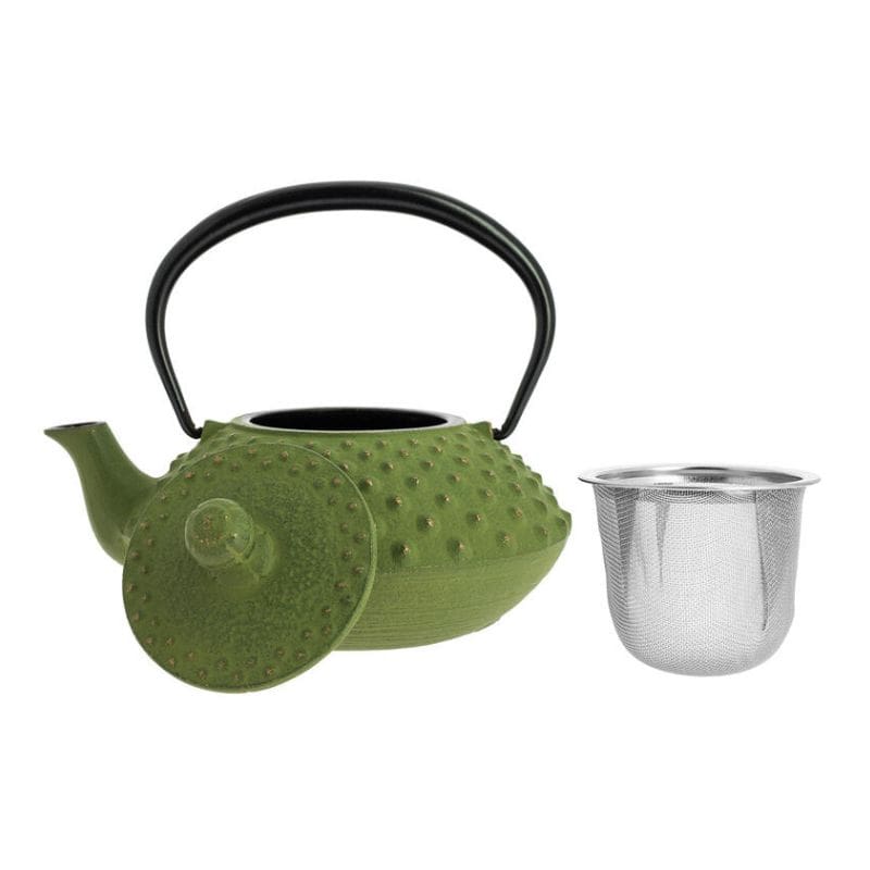 Japanilainen Iwachu vihreä valurautainen teekannu 350 ml