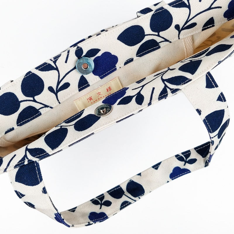 Japanilainen Kangaskassi Kukkakuvio