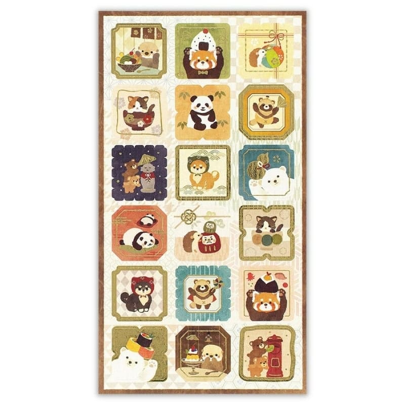 Japanilainen Kawaii Animal Tarrat