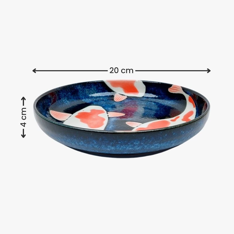 Japanilainen keittolautanen Koi Karppi