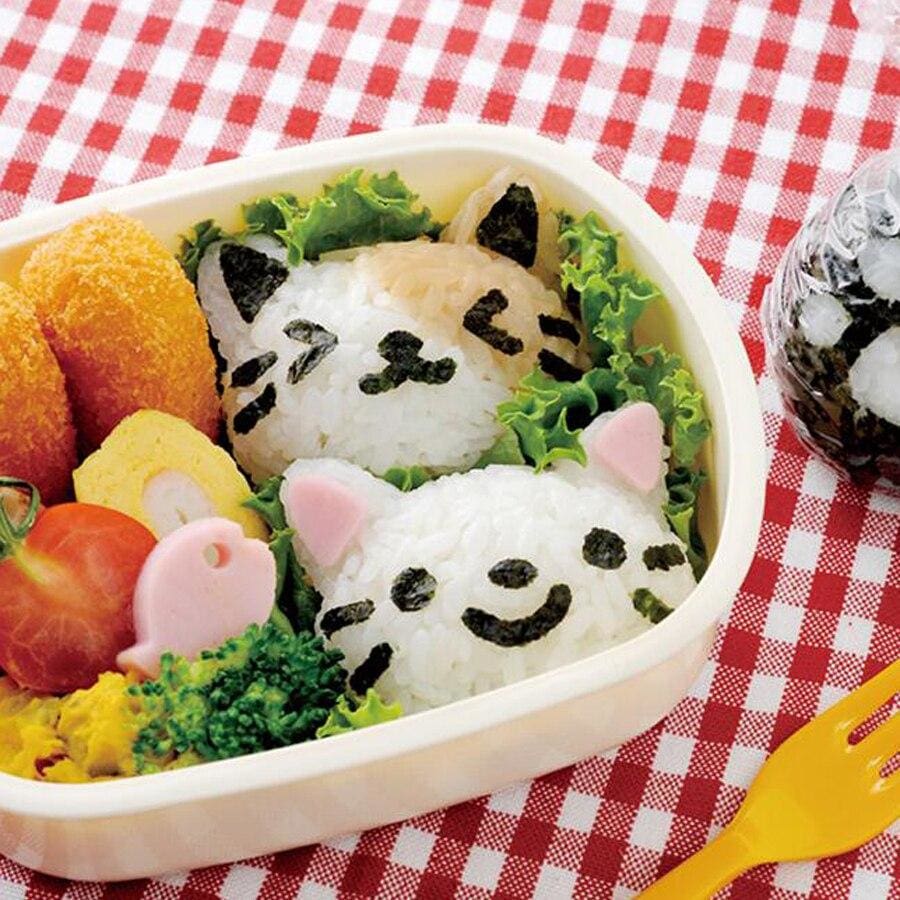 Japanilainen kissan pää Onigiri-muotti