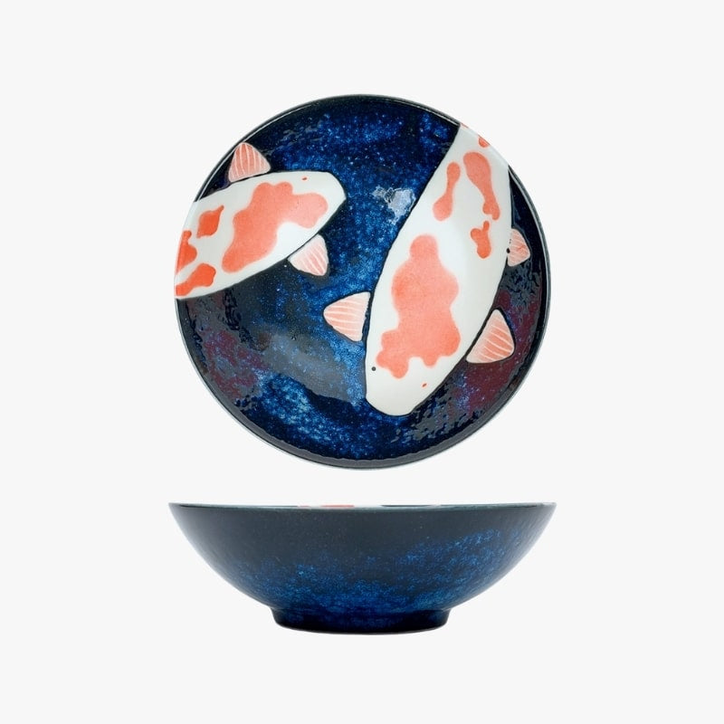 Japanilainen Koi-karppi kulho