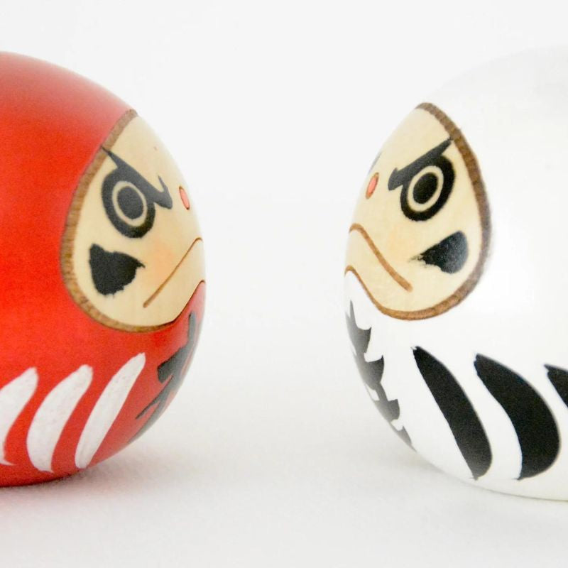 Kokeshi Daruma Valkoinen