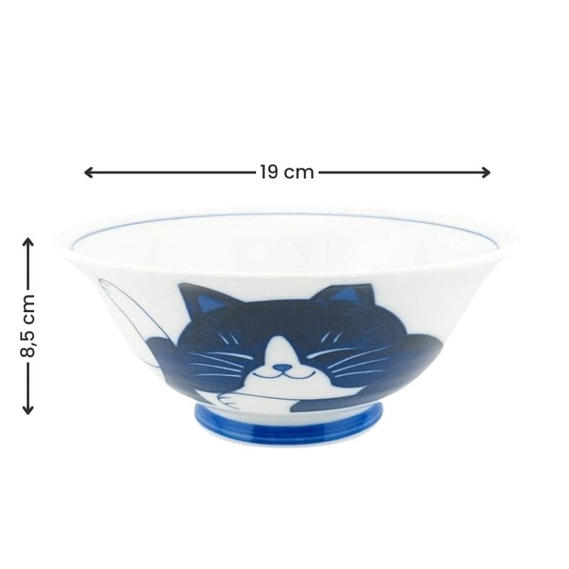 Japanilainen kulho Sininen kissa