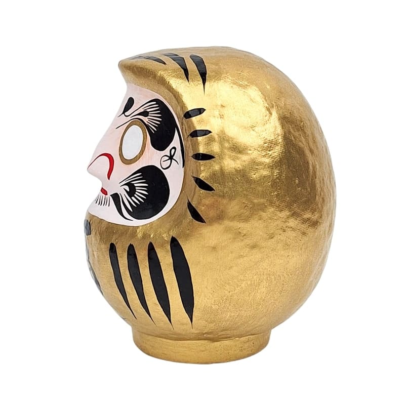 Japanilainen kultainen Daruma - 9-15 cm