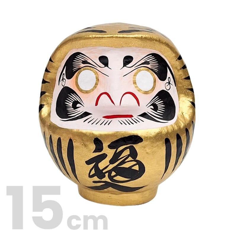 Kultainen japanilainen Daruma - 9-15 cm - 15 cm - 15 cm