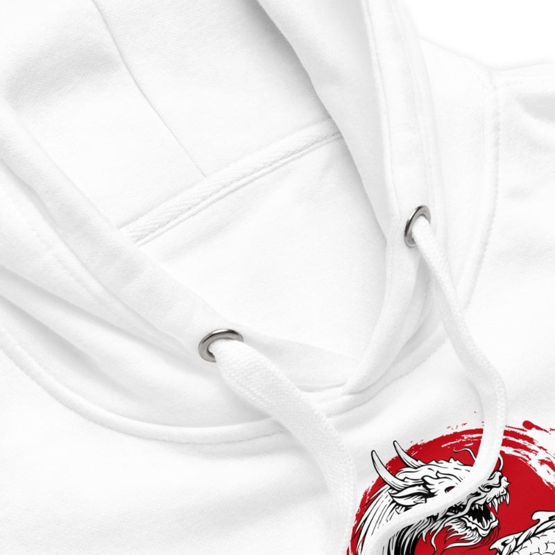 Japanilainen lohikäärme ja aurinko collegepaita