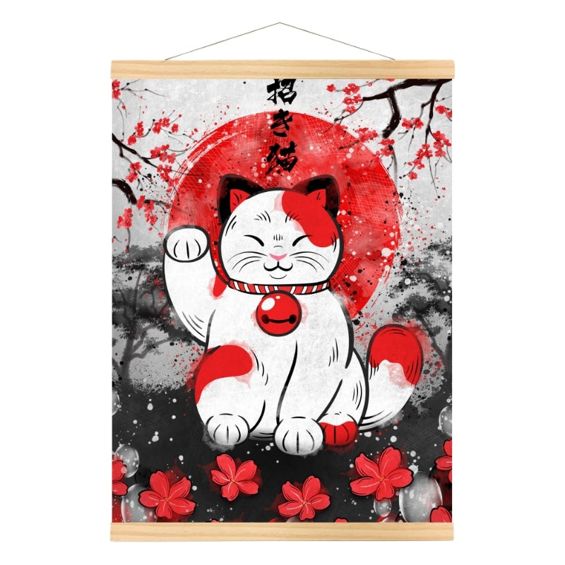 Japanilainen Lucky Cat -juliste - A3