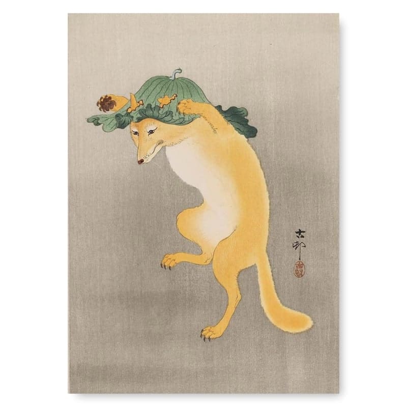 Japanilainen maalaus Kitsune - A3