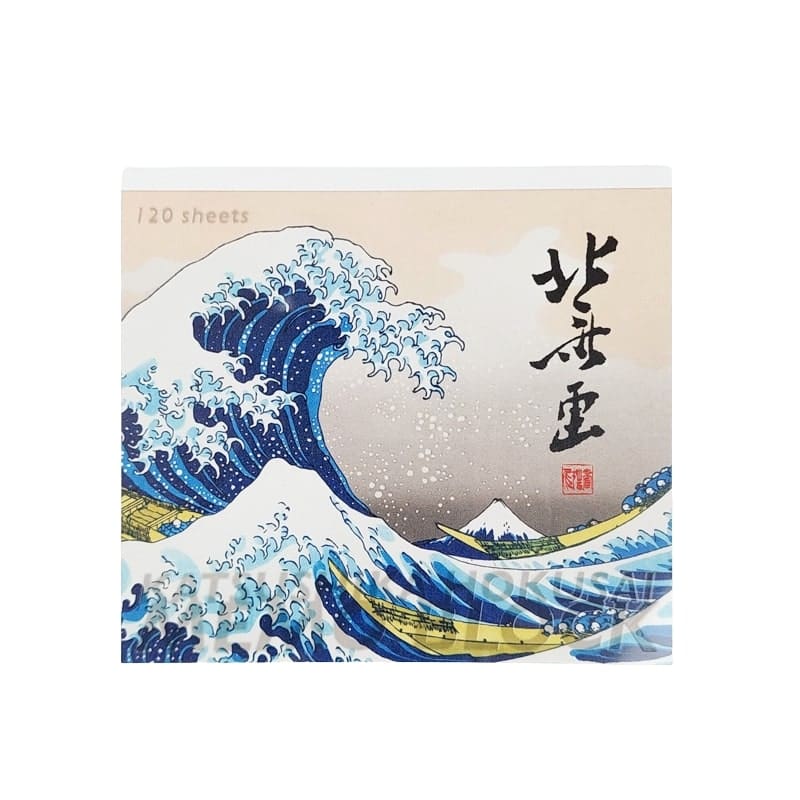 Japanilainen muistilappu Hokusai-painatukset
