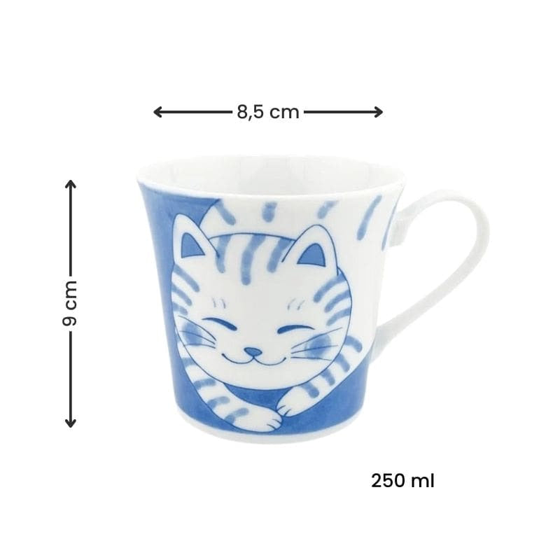 Japanilainen muki Neko Blue