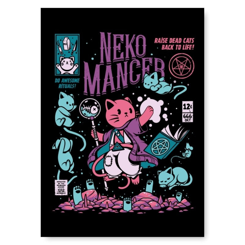 Japanilainen Nekomancer-juliste - A3