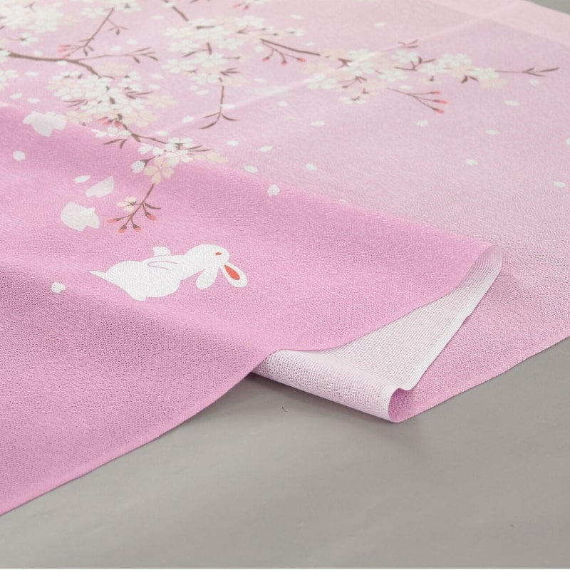 Sakura Usagi Japanilainen Noren - 85 x 150 cm