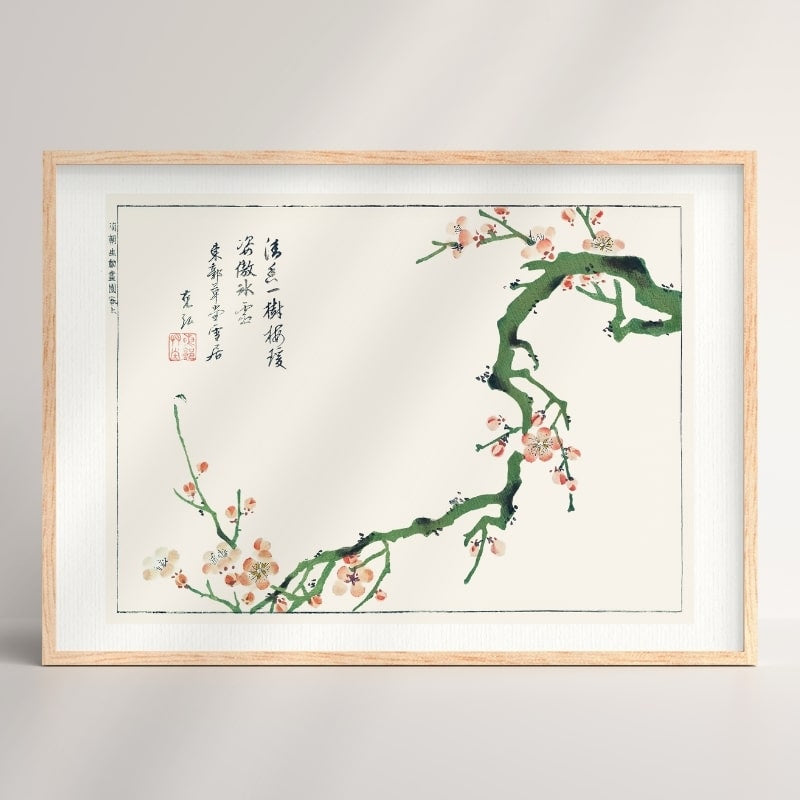 Japanilainen tuloste Ume no Eda - A3