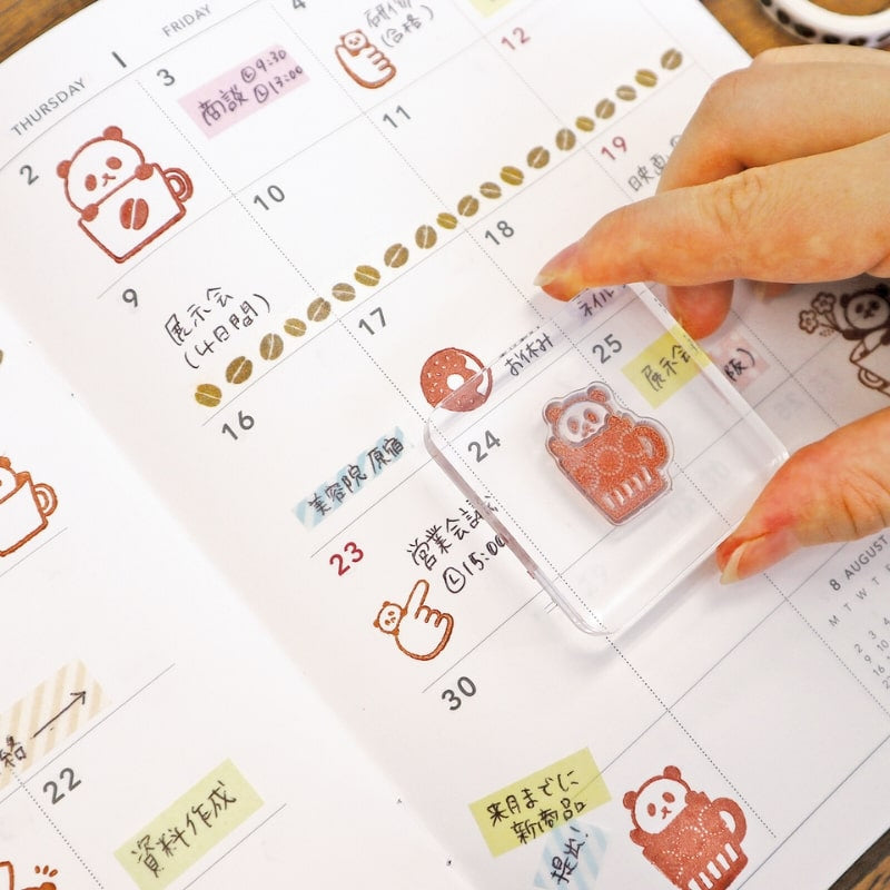 Japanilainen Panda läpinäkyvät postimerkit