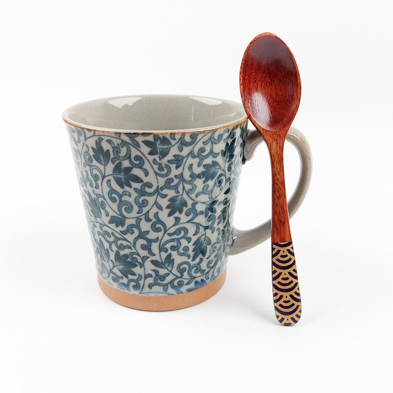 Japanilainen puinen teelusikka - punainen